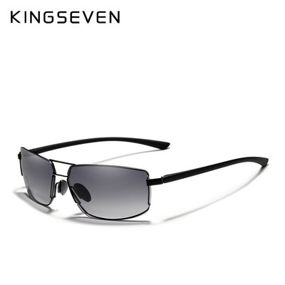 KINGSEVEN Brand Design UV400 Слънчеви очила Gradient Men Women Driving Male Square Sun Glasses Stainless steel Eyewear Oculos Gafas
