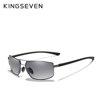 KINGSEVEN Brand Design UV400 Слънчеви очила Gradient Men Women Driving Male Square Sun Glasses Stainless steel Eyewear Oculos Gafas