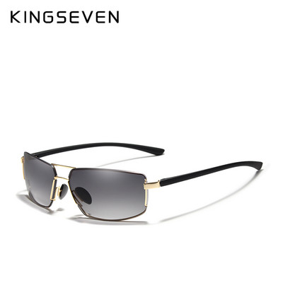 KINGSEVEN Brand Design UV400 Слънчеви очила Gradient Men Women Driving Male Square Sun Glasses Stainless steel Eyewear Oculos Gafas