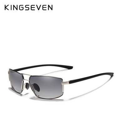 KINGSEVEN Brand Design UV400 Слънчеви очила Gradient Men Women Driving Male Square Sun Glasses Stainless steel Eyewear Oculos Gafas
