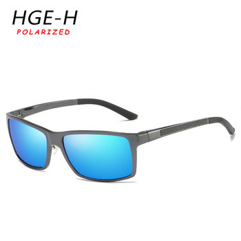 HGR-H Ανδρικά γυαλιά ηλίου πολωμένα με μαγνήσιο αλουμινίου υψηλής ποιότητας Ανδρικά γυαλιά ηλίου με τετράγωνα μεντεσέδες ανδρικά ελαφριά Gafas KD173