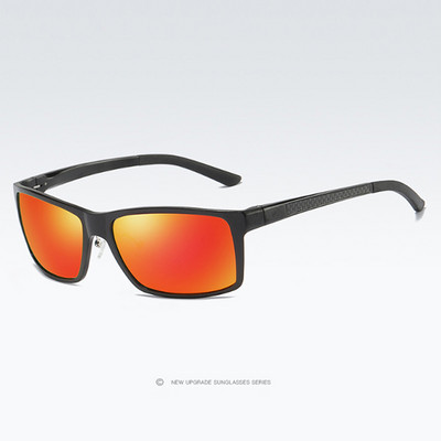 HGR-H sunčane naočale s aluminijskom i magnezijevom polarizacijom, muške visokokvalitetne četvrtaste sunčane naočale s proljetnim šarkama, muške lagane gafas KD173