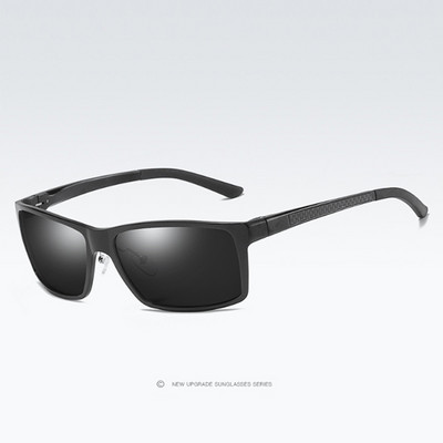 HGR-H sunčane naočale s aluminijskom i magnezijevom polarizacijom, muške visokokvalitetne četvrtaste sunčane naočale s proljetnim šarkama, muške lagane gafas KD173