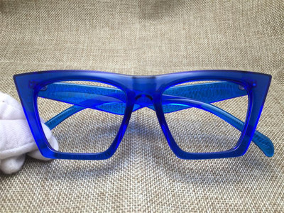 Be objektyvo Cat Eye Frames Mados dizaineris Juoda Mėlyna Trumparegystė Nerd Akinių rėmeliai Moteriški Akinių Rėmeliai Optiniai katės akių akiniai