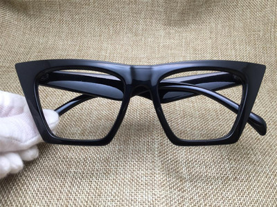 Be objektyvo Cat Eye Frames Mados dizaineris Juoda Mėlyna Trumparegystė Nerd Akinių rėmeliai Moteriški Akinių Rėmeliai Optiniai katės akių akiniai