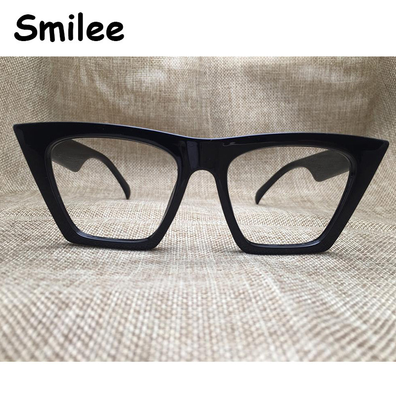 Be objektyvo Cat Eye Frames Mados dizaineris Juoda Mėlyna Trumparegystė Nerd Akinių rėmeliai Moteriški Akinių Rėmeliai Optiniai katės akių akiniai
