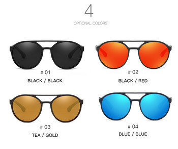 KEITHION Steampunk поляризирани винтидж ретро кръгли слънчеви очила за мъже, жени, хипи стил UV400 слънчеви очила