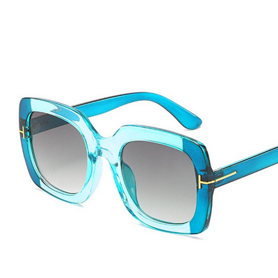 Prevelike metalne T sunčane naočale Ženske luksuzne marke Četvrtaste sunčane naočale za žene Seksi vintage Leopard nijanse Naočale zonnebril dame