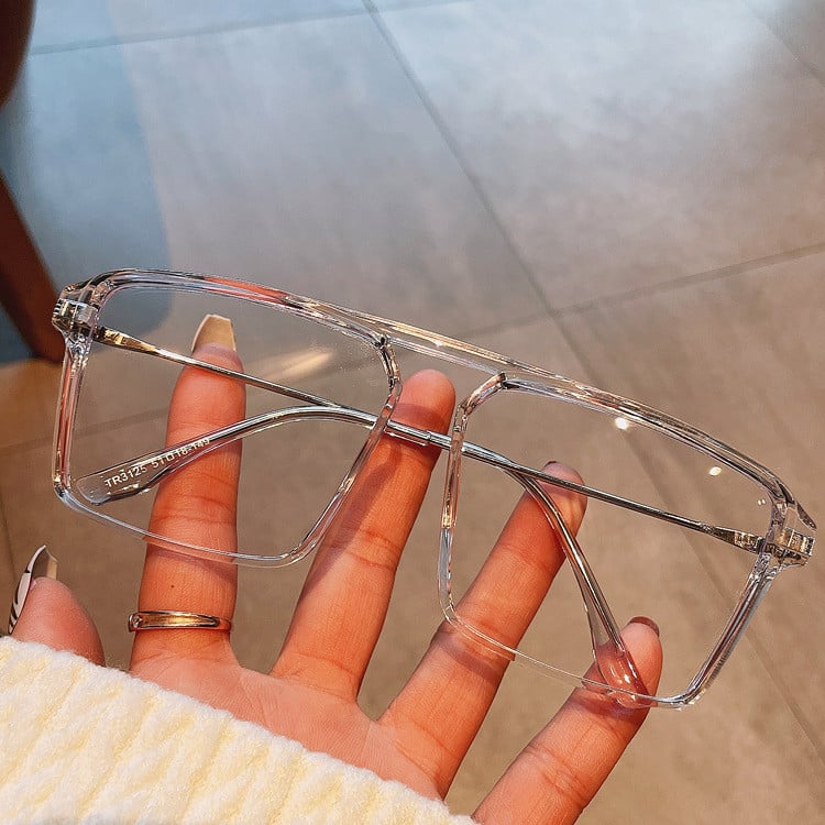 Retro ülikerge TR90 silmaraam Rxable lühinägelikkus meeste naiste luksuslikud prilliraamid dekoratiivsed okulaarid läbipaistva objektiiviga