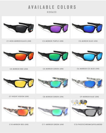 2022 KDEAM Чисто нови поляризирани слънчеви очила за спорт на открито Луксозни мъжки модни дамски очила за риболов TUNA ALLEY Ергономичен дизайн