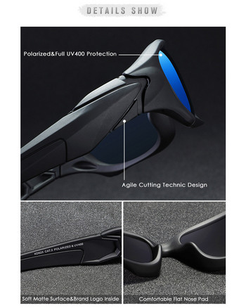 2022 KDEAM Чисто нови поляризирани слънчеви очила за спорт на открито Луксозни мъжки модни дамски очила за риболов TUNA ALLEY Ергономичен дизайн