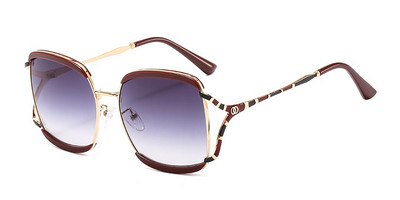 46313 Dizajn brenda Četvrtaste šuplje pruge Luksuzne sunčane naočale Muškarci Žene Modne nijanse UV400 Vintage naočale