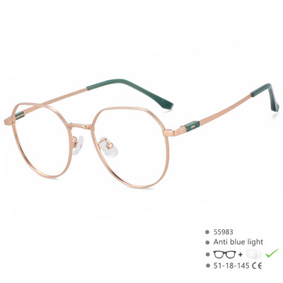 55983 Itin lengvi elastingi optiniai akinių rėmeliai Moterų biuro receptiniai akiniai katės akių moteriški lydinio akiniai