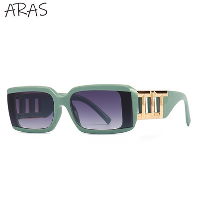 Modne klasične pravokutne sunčane naočale Ženske 2023. Luksuzna marka Sunčane naočale s lancem i nogom Ženske trendi punk pravokutne sunčane naočale Muške