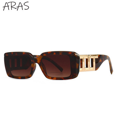 Modne klasične pravokutne sunčane naočale Ženske 2023. Luksuzna marka Sunčane naočale s lancem i nogom Ženske trendi punk pravokutne sunčane naočale Muške