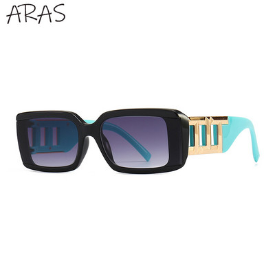 Modne klasične pravokutne sunčane naočale Ženske 2023. Luksuzna marka Sunčane naočale s lancem i nogom Ženske trendi punk pravokutne sunčane naočale Muške