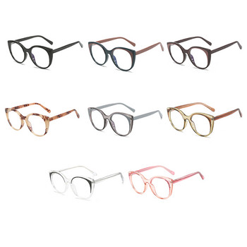 Swanwick TR90 рамки за очила котешко око за жени прозрачни лещи ацетат кръгли очила женски розов леопард висококачествени подаръци