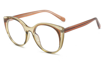 Swanwick TR90 kaķu acu briļļu rāmji sievietēm caurspīdīgas lēcas acetāta apaļas brilles sieviešu rozā leopards augstas kvalitātes dāvanas