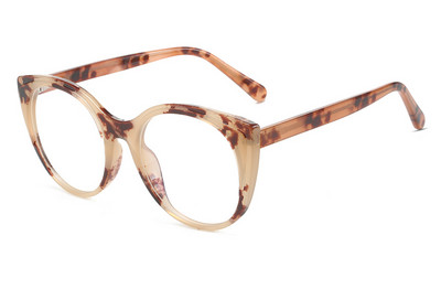 Swanwick TR90 kaķu acu briļļu rāmji sievietēm caurspīdīgas lēcas acetāta apaļas brilles sieviešu rozā leopards augstas kvalitātes dāvanas