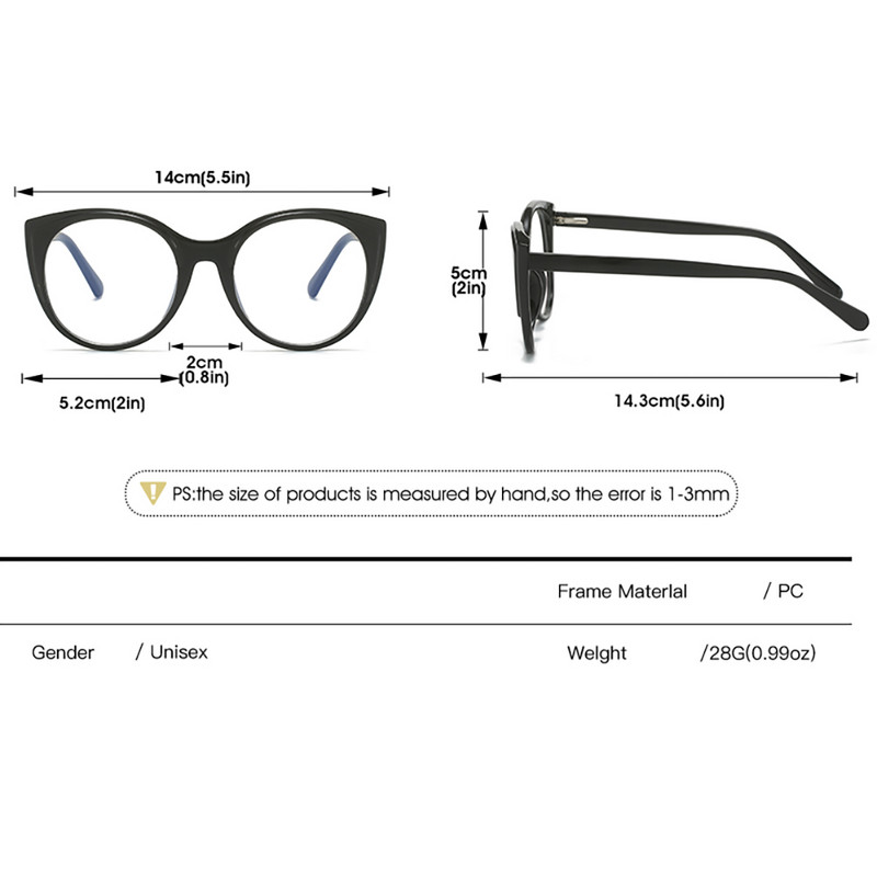 Swanwick TR90 mačkasti okviri naočala za žene s prozirnim acetatnim okruglim naočalama ženski ružičasti leopard visokokvalitetni darovi