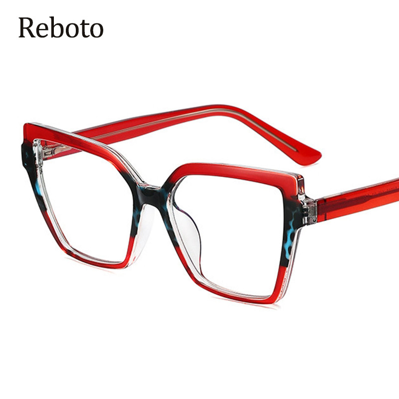 Υπερμεγέθη τετράγωνα αντι μπλε γυαλιά γυαλιά Γυναικεία επωνυμία Vintage διαφανή γυαλιά γυαλιά Γυναικεία καθαρά γυαλιά Oculos Feminino