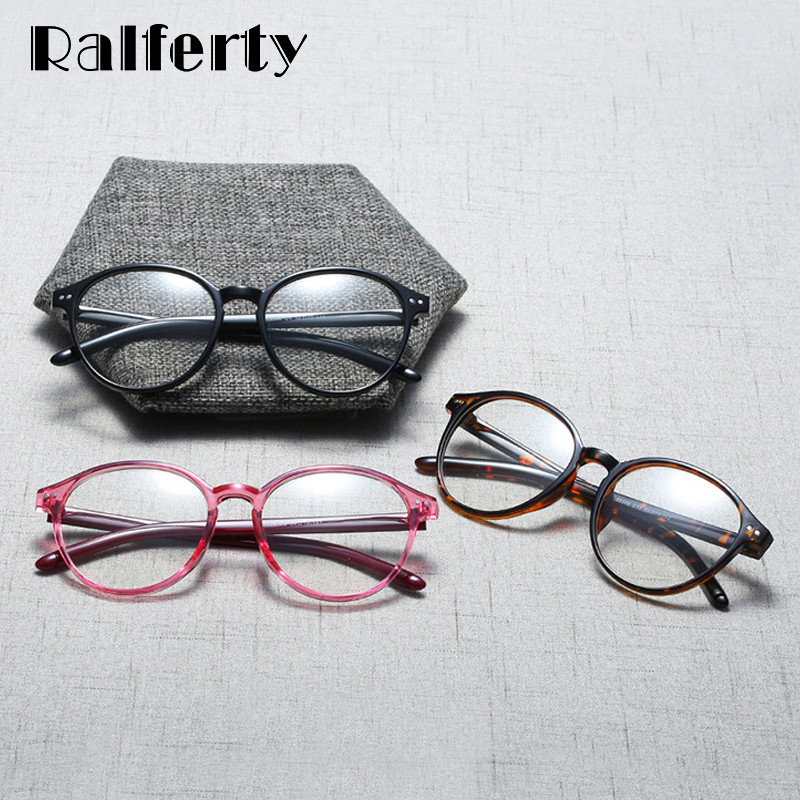 Ralferty Ochelari Rotunzi Femei Ochelari Transparenti Rame Miopie Optice Ochelari Rame Vintage Eyewear oculos de grau F95506