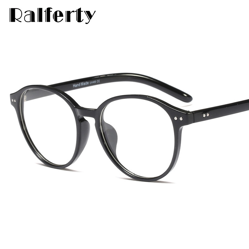 Ralferty Ochelari Rotunzi Femei Ochelari Transparenti Rame Miopie Optice Ochelari Rame Vintage Eyewear oculos de grau F95506
