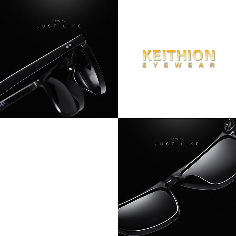 KEITHION Unisex Polarized Retro Classic Trendy Elegantne sunčane naočale za muškarce Žene Sunčane naočale za vožnju: 100% UV blokiranje