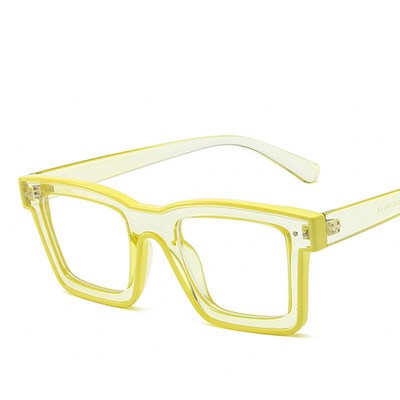 Nove modne muške dizajnerske naočale za žene s retro kvadratnim punk okvirom, prozirne računalne zelene naočale