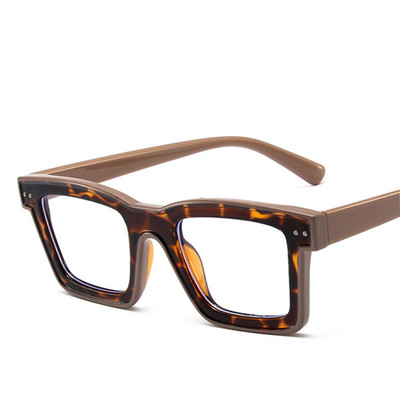 Nove modne muške dizajnerske naočale za žene s retro kvadratnim punk okvirom, prozirne računalne zelene naočale