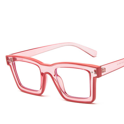 Nove modne muške dizajnerske naočale za žene s retro kvadratnim punk okvirom, prozirne računalne zelene naočale