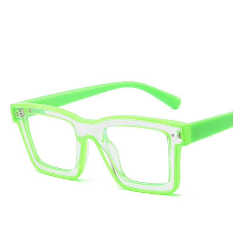 Nove modne muške dizajnerske naočale za žene s retro kvadratnim punk okvirom, prozirne računalne zelene naočale