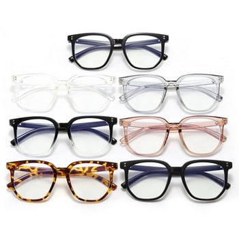 Блокови очила със синя светлина Дамски квадратни очила с рамка против синя светлина Прозрачни компютърни очила Дамски оптични очила
