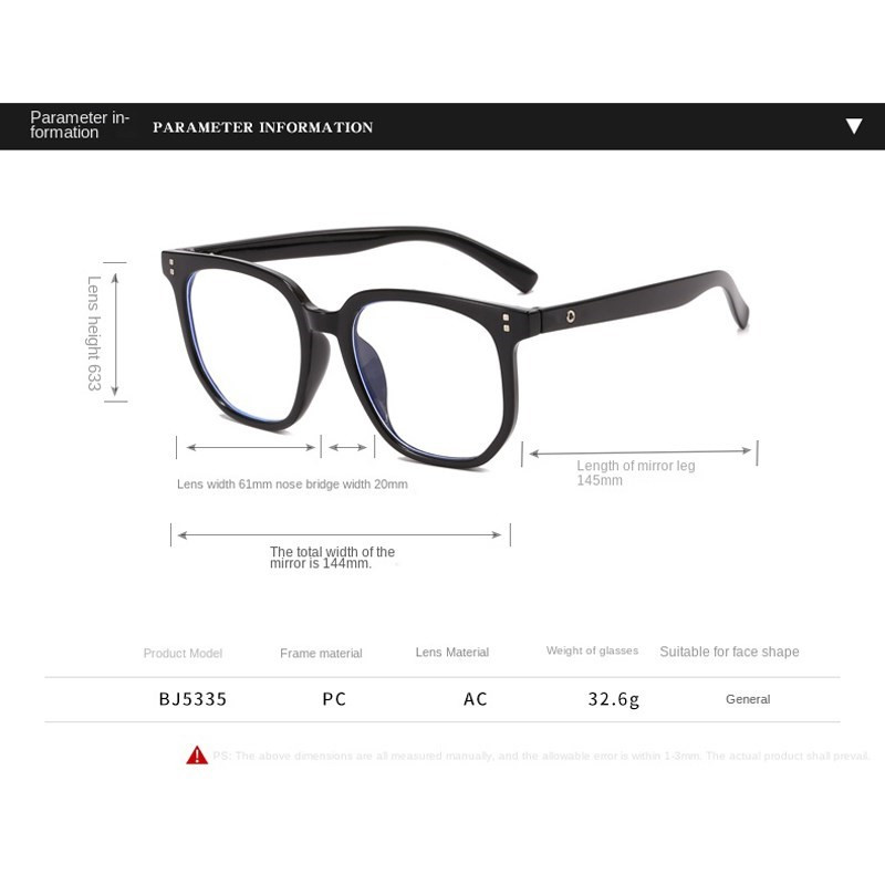 Block Blue Light naočale Ženske anti-plave naočale Četvrtasti okviri Prozirne računalne naočale Ženske optičke naočale
