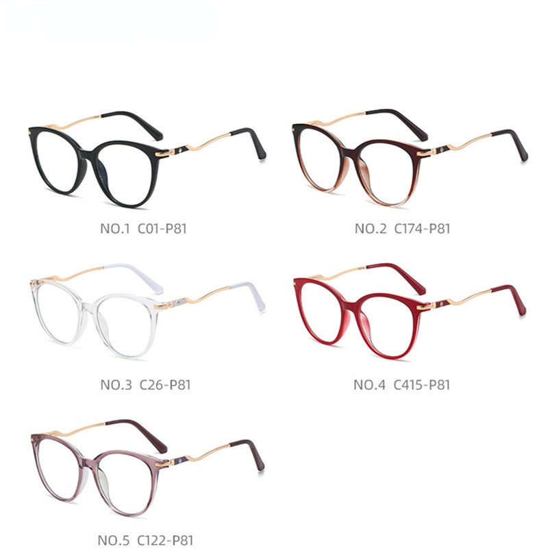 Optički okviri za naočale protiv plave svjetlosti Ženske modne TR90 dioptrijske naočale Vintage prozirne crvene naočale