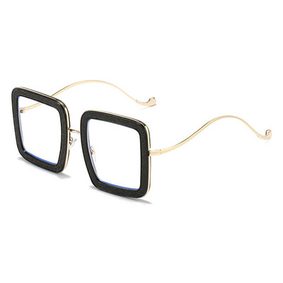 Preveliki okviri za naočale Ženski luksuzni dizajn Modne naočale s kristalima Prozirne leće Naočale s dijamantnim okvirom Ženske