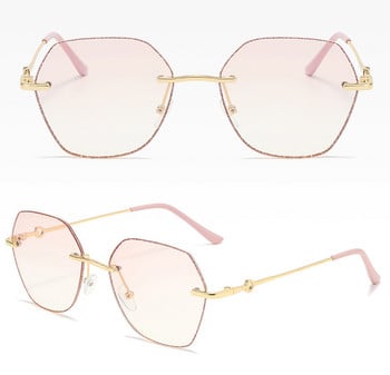 Frameless Frame Anti Blu Ray Women New Fashion Beach Outdoor Ultralight Polygon Frame очила