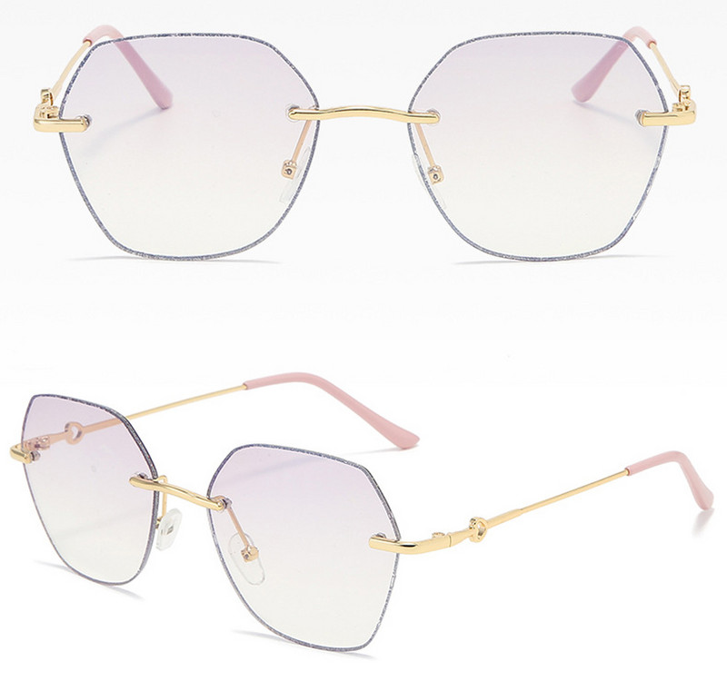 Anti Blu Ray ženski okvir bez okvira Nova moda Ultralake naočale za plažu na otvorenom bez okvira Poligon okvir