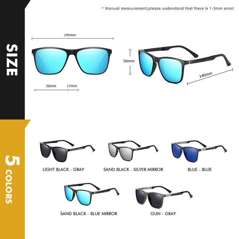 LIOUMO 2020 Modne kvadratne sunčane naočale Muškarci Polarizirane naočale Žene Na otvorenom Vožnja UV400 premaz Mirror Leće zonnebril heren