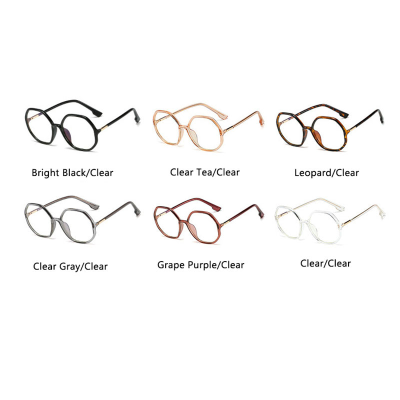 madingi daugiakampiai netaisyklingi moteriški akiniai prieš mėlyną šviesą, dideli rėmeliai, aukštos kokybės vyriški kompiuteriniai receptiniai akiniai