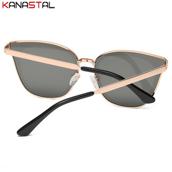 Γυναικεία γυαλιά ηλίου UV400 Polarized Gradient Fashion Anti Glare Γυαλιά ηλίου Μεταλλικά γυαλιά γάτας Σκελετός Camping Party Γυαλιά ταξιδιού