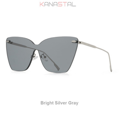 Ženske UV400 polarizirane sunčane naočale s gradijentom, modne sunčane naočale protiv odsjaja, metalni mačkasti okvir za naočale, naočale za kampiranje, zabave, putovanja