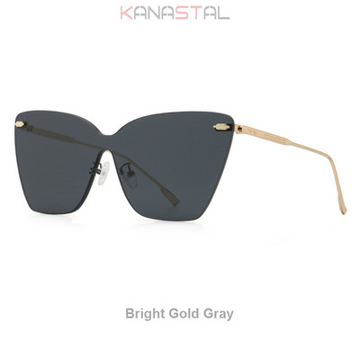 Ženske UV400 polarizirane sunčane naočale s gradijentom, modne sunčane naočale protiv odsjaja, metalni mačkasti okvir za naočale, naočale za kampiranje, zabave, putovanja