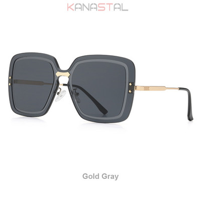 Ženske UV400 polarizirane sunčane naočale s gradijentom, modne sunčane naočale protiv odsjaja, metalni mačkasti okvir za naočale, naočale za kampiranje, zabave, putovanja