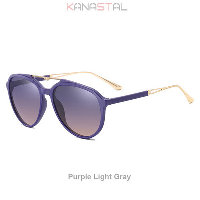 Ženske UV400 polarizirane sunčane naočale s gradijentom, modne sunčane naočale protiv odsjaja, metalni mačkasti okvir za naočale, naočale za kampiranje, zabave, putovanja