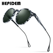 Γυναικεία γυαλιά ηλίου HEPIDEM Acetate Polarized 2020 Νέα επώνυμη σχεδιαστής υψηλής ποιότητας ρετρό vintage στρογγυλά γυαλιά ηλίου για άνδρες 9121
