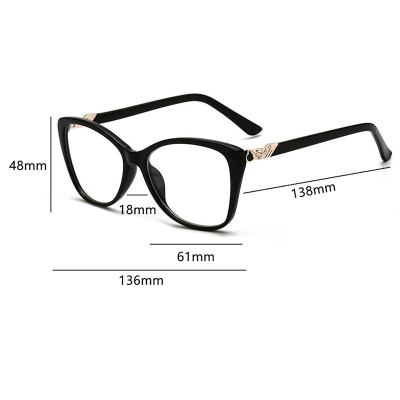 Zelene mačkaste naočale s funkcijom zaštite od plave svjetlosti Okviri za naočale Ženske naočale Vintage okvir za računalne kratkovidne štreberske naočale