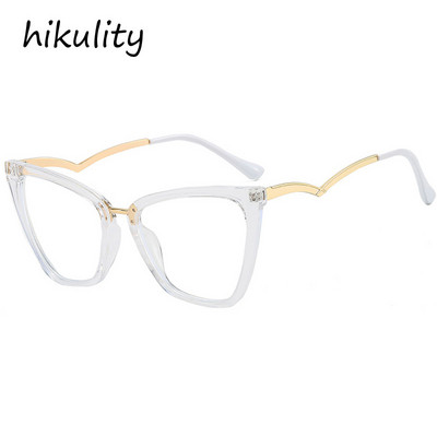 Jedinstvene anti-plave svjetleće mačkaste naočale za žene Nova moda Aluminijski okvir za računalne naočale sa savijenim nogama Ženske elegantne nijanse