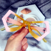 Jedinstvene nepravilne leptir mačkaste anti-plave svjetlosne naočale za žene Vintage modni patchwork okvir za računalne naočale Lady