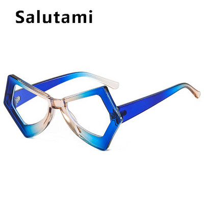 Jedinstvene nepravilne leptir mačkaste anti-plave svjetlosne naočale za žene Vintage modni patchwork okvir za računalne naočale Lady